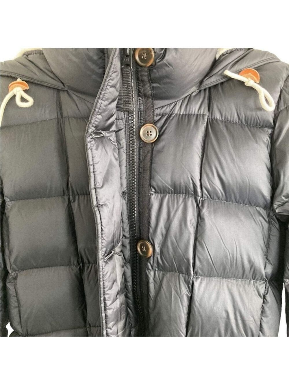 Abercrombie & Fitch Goose Down Sherpa Hoody Puffer Parka Coat Women’s Small - Picture 8 of 10